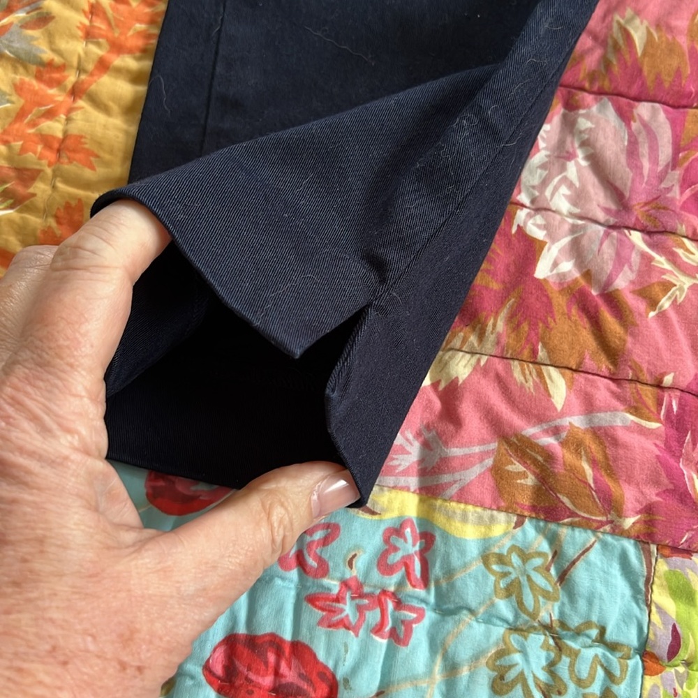 Polo Ralph Lauren Navy Blue Skinny Trousers - Size 2. Flat front, side zip. - Picture 6 of 6